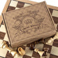 AMEROUS Chess Pieces Only, Wooden Hand Carved Tournament Chessmen with 4.12" Inches King, 2 Storage Bags for Chess Board Game, Replacement of Missing