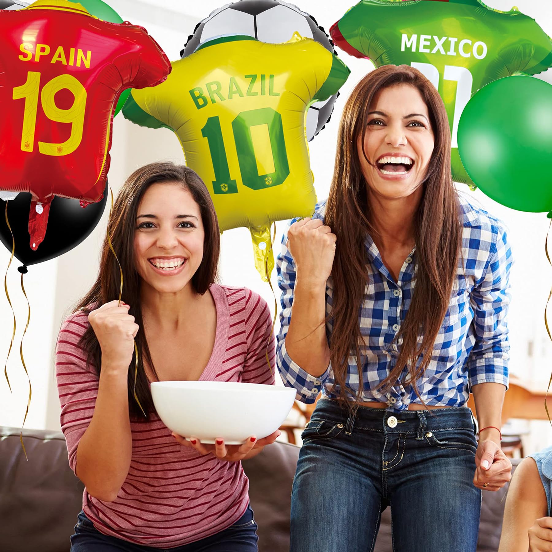 Soccer Jersey Foil Balloons 2026 World Soccer Tournament Jersey Balloons Decorations, Soccer Cup 2026 Mylar Balloons Party Supplies Decorations
