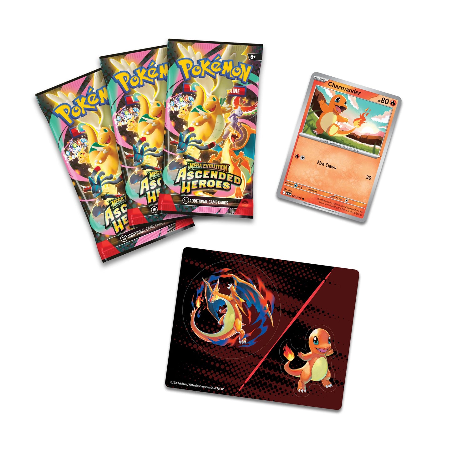 Pokémon TCG: Mega Evolution-Ascended Heroes Tech Sticker Collection - Charmander