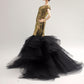 Cora Gu Handmade Golden Dress Fit for 12 inch Doll and Doll Not Included