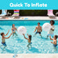 Coconut Float Rae x Dunn Large 27" Inflatable Beach Ball 2 Pack, Ages 5+