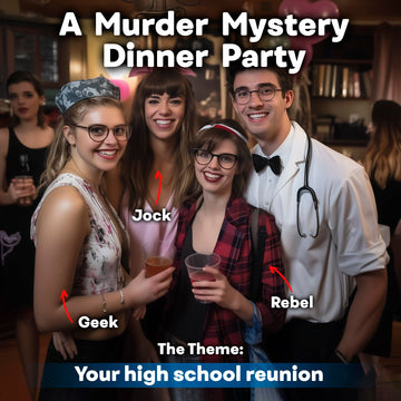 Darkridge Reunion: A High School Reunion-Themed Murder Mystery Game | for Adults & Teens, 6-12 Players | Murder Mystery Dinner Party Game | Adult