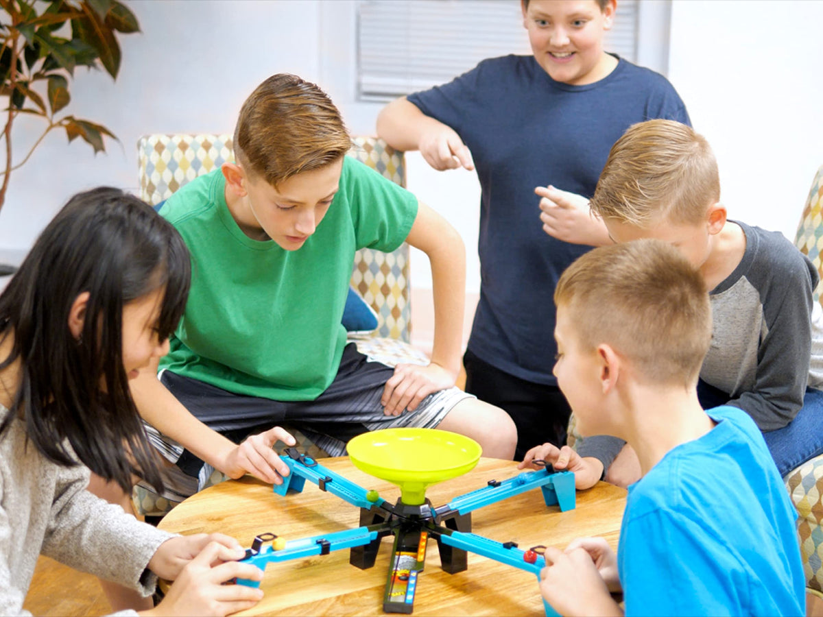 Beat The 8 Ball Action Dexterity Party Game - Kids, Family or Adult Speed Active Party Game by Blue Orange Games for 2 to 4 Players. Recommended for