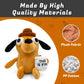 Adenzai This is Fine Dog Plushie | Funny Coffee Dog Meme Plush | Hilarious Office Decor & Stuffed Animal Toy | Perfect for Xmas, Birthday, or Office