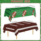 Football Party Decorations - 2 Pack Football Tablecloth Plastic, Disposable TouchDown Table Cover for Football Sport Birthday Party Supplies Favors