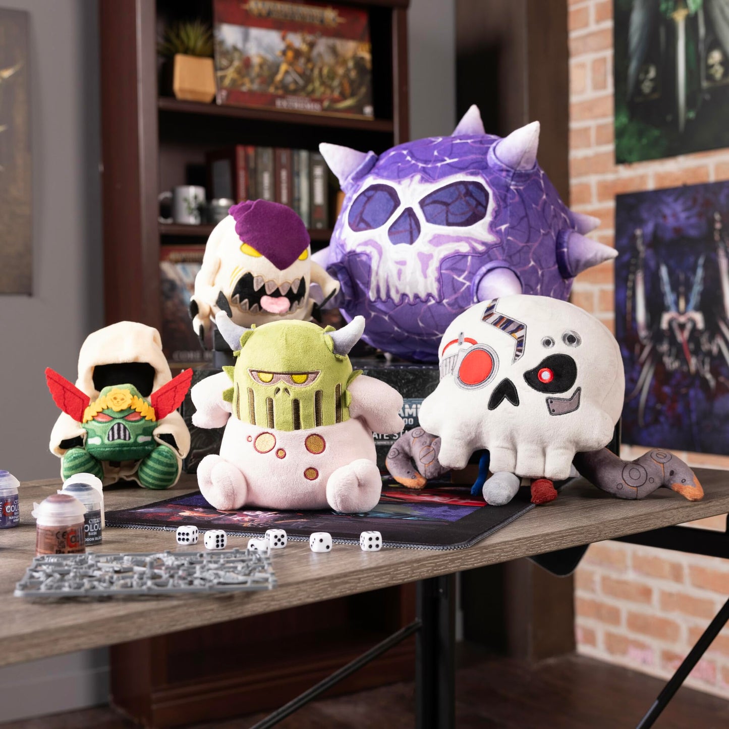 Warhammer 40,000 Collectible Plush Toys - Sassy Nurgling Plushie - Officially Licensed Games Workshop Merchandise - Game Room Decor - Cute Plushies