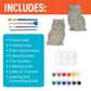 MindWare Two Creative Friendship Owls Stone Décor Painting Craft Kit for Two - Ideal Kids Arts & Crafts Kit for Ages 8 & Up - Learn How to Paint
