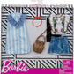 Barbie Clothes - 2 Outfits Doll Include a Blue and White Shirt Dress, Gift for 3 to 8 Year Olds