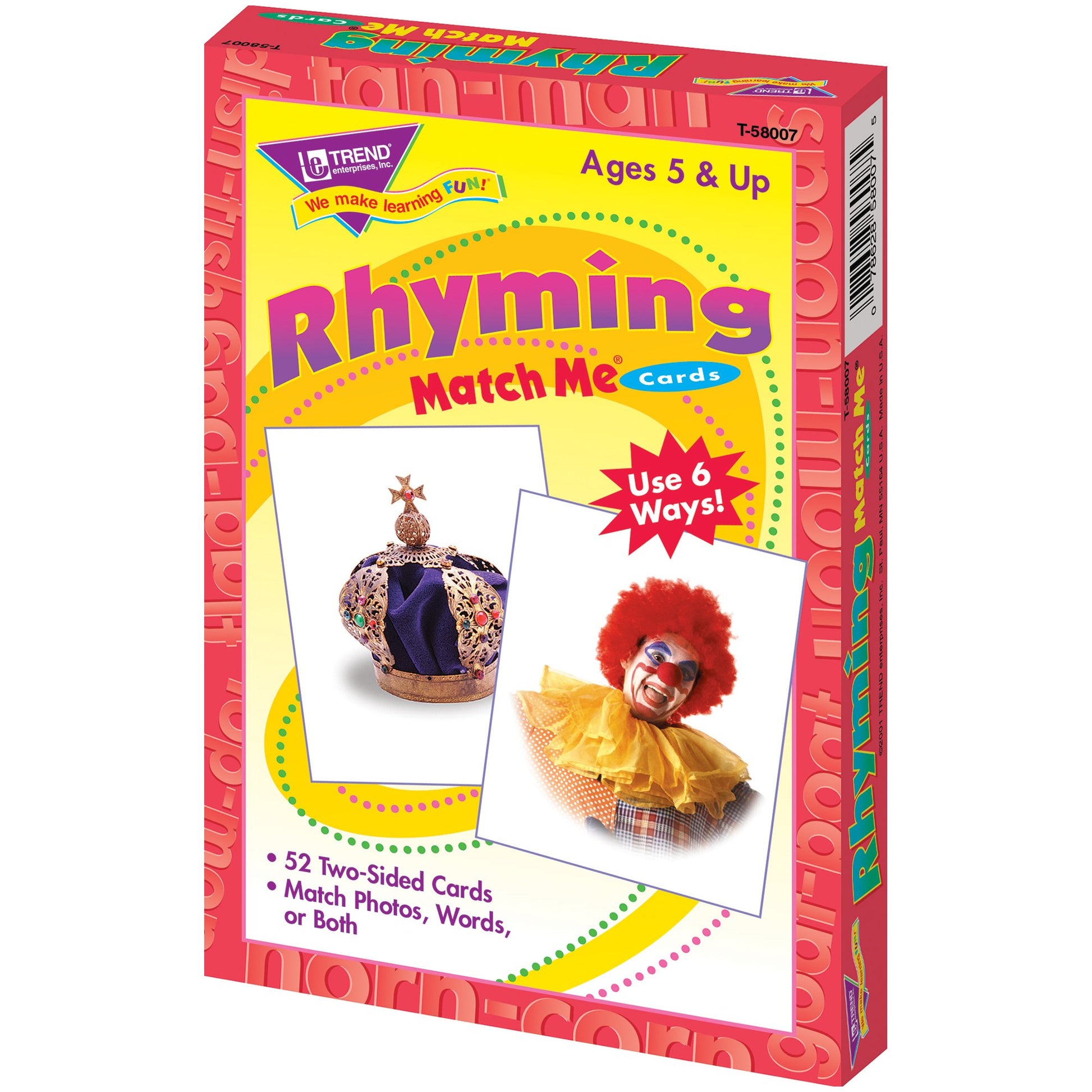 Trend Enterprises, Inc. Rhyming Words Match Me Cards