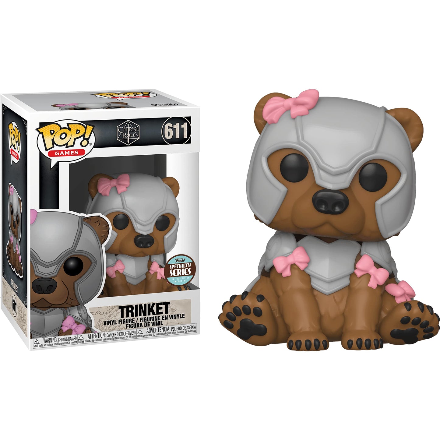 Trinket (Specialty Series): Fun ko P o p ! Games Vinyl Figurine Bundle with 1 Compatible 'ToysDiva' Graphic Protector (611-49044 - B)
