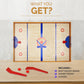 Point Games Tabletop Slap Shot Hockey Game - Super Durable Large Wooden Board With 2 Sticks and Pucks - Great Family Game for Ages 5+