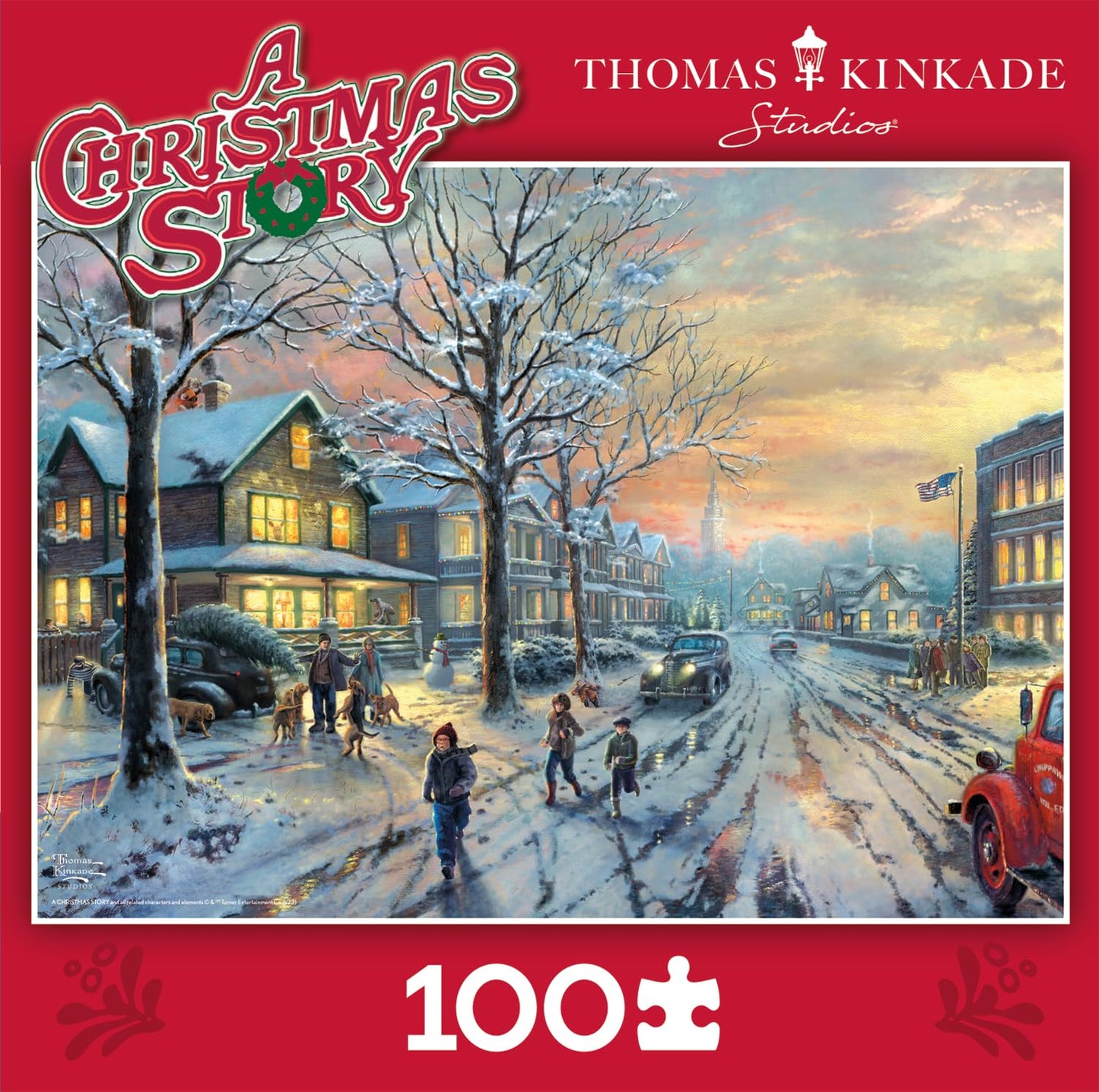 Thomas Kinkade Christmas Story 100 Piece Puzzle for Kids 8+