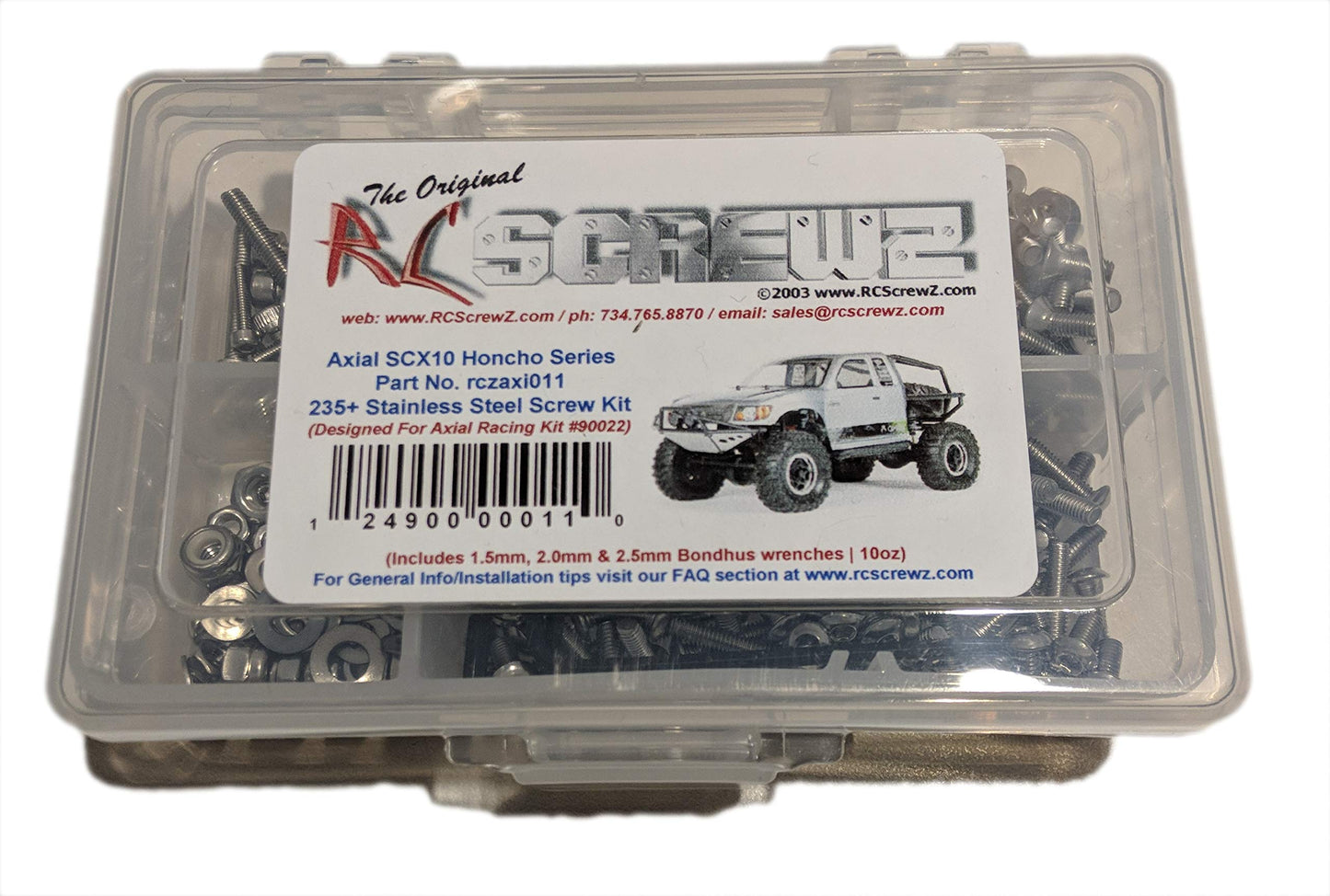 Axial Racing SCX10 Honcho Stainless Steel Screw Kit