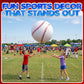 24-Inch Giant Inflatable Baseballs - Blow Up Ball Party Decoration - 3 Pack