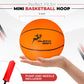 Majestic Hoops Mini Basketballs - 4 Pack of 5” Mini Basketballs with Pump - Replacement Balls for Over-the-Door Hoops - Ideal for Indoor Play