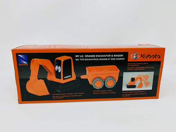 NewRay Kubota Pre-School Lil' Orange Construction Excavator Playset