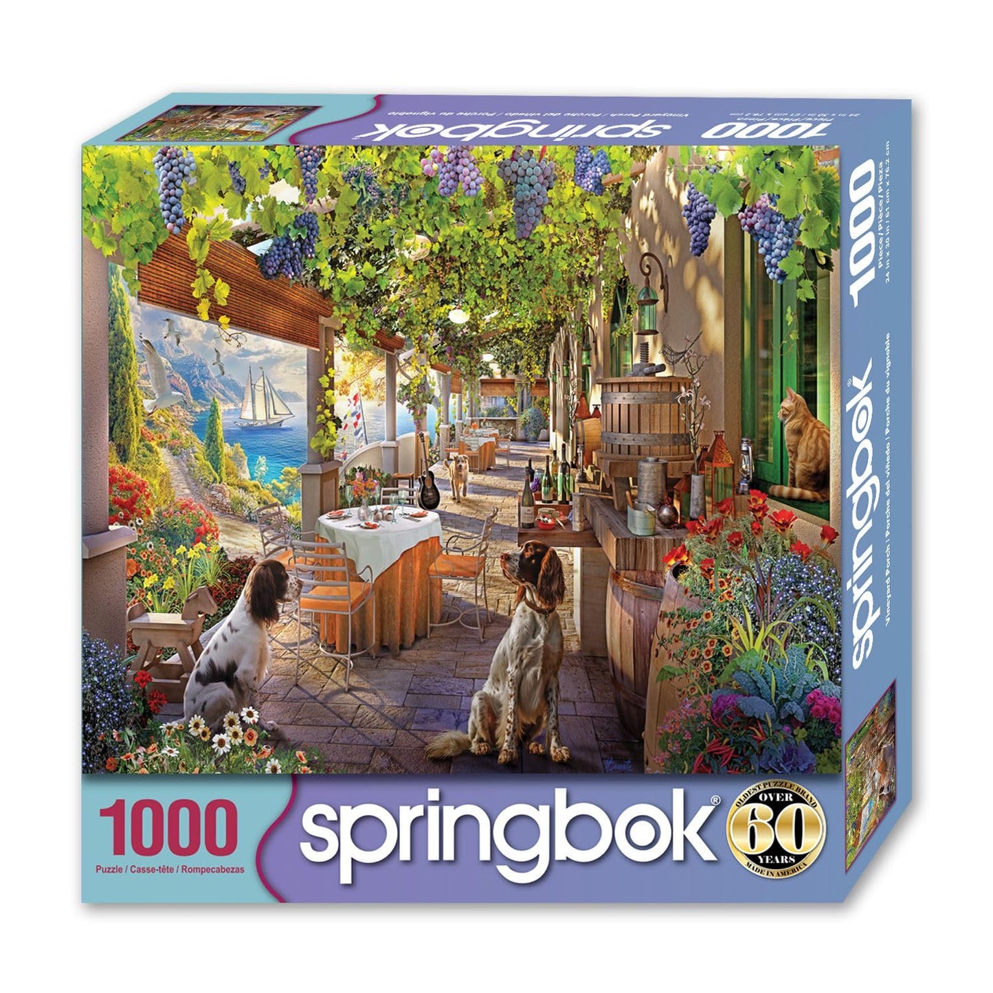Springbok Vineyard Porch 1000 Piece Jigsaw Puzzle for Adults