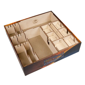 The Broken Token Roll for The Galaxy Compatible Game Organizer - Wood Storage Box with Multiple Dividers and Rows