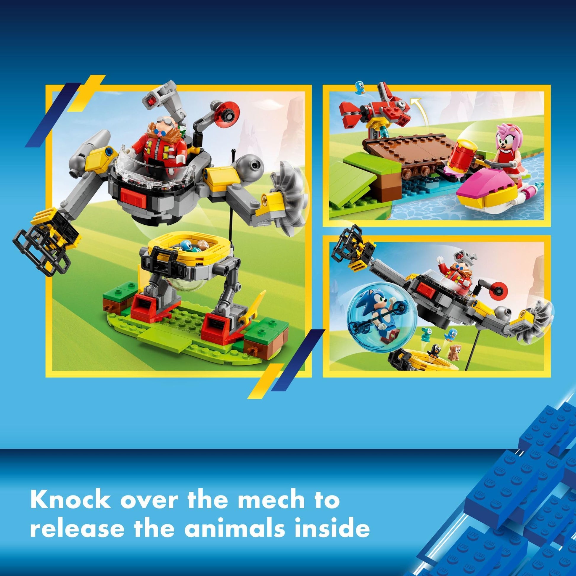LEGO Sonic The Hedgehog Sonic’s Green Hill Zone Loop Challenge Building Toy Set, Sonic Adventure Toy with 9 Sonic and Friends Characters, Fun Gift for