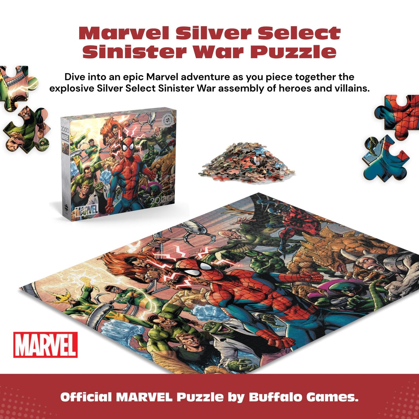 Buffalo Games - Marvel Comics Sinister War - 2000 Piece Puzzle for Adults