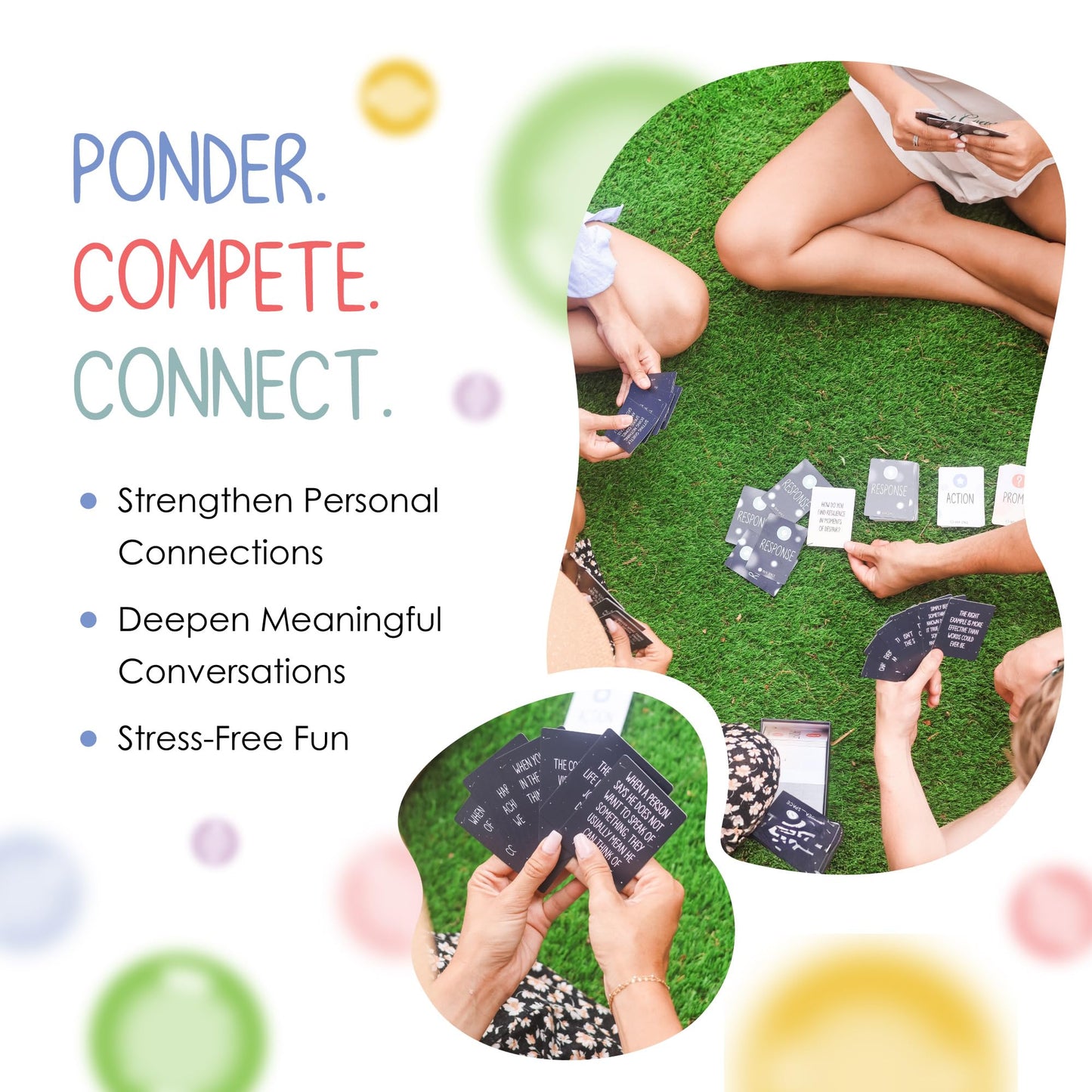 BEST Mindful Match | 500 Card Game for Adults, Teens, & Kids | Fun Family Party Game | Board Games for Adults | Mindfulness Conversation Cards |
