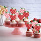 Strawberry Birthday Cupcake Toppers,Strawberry One 1st Birthday Cake Topper