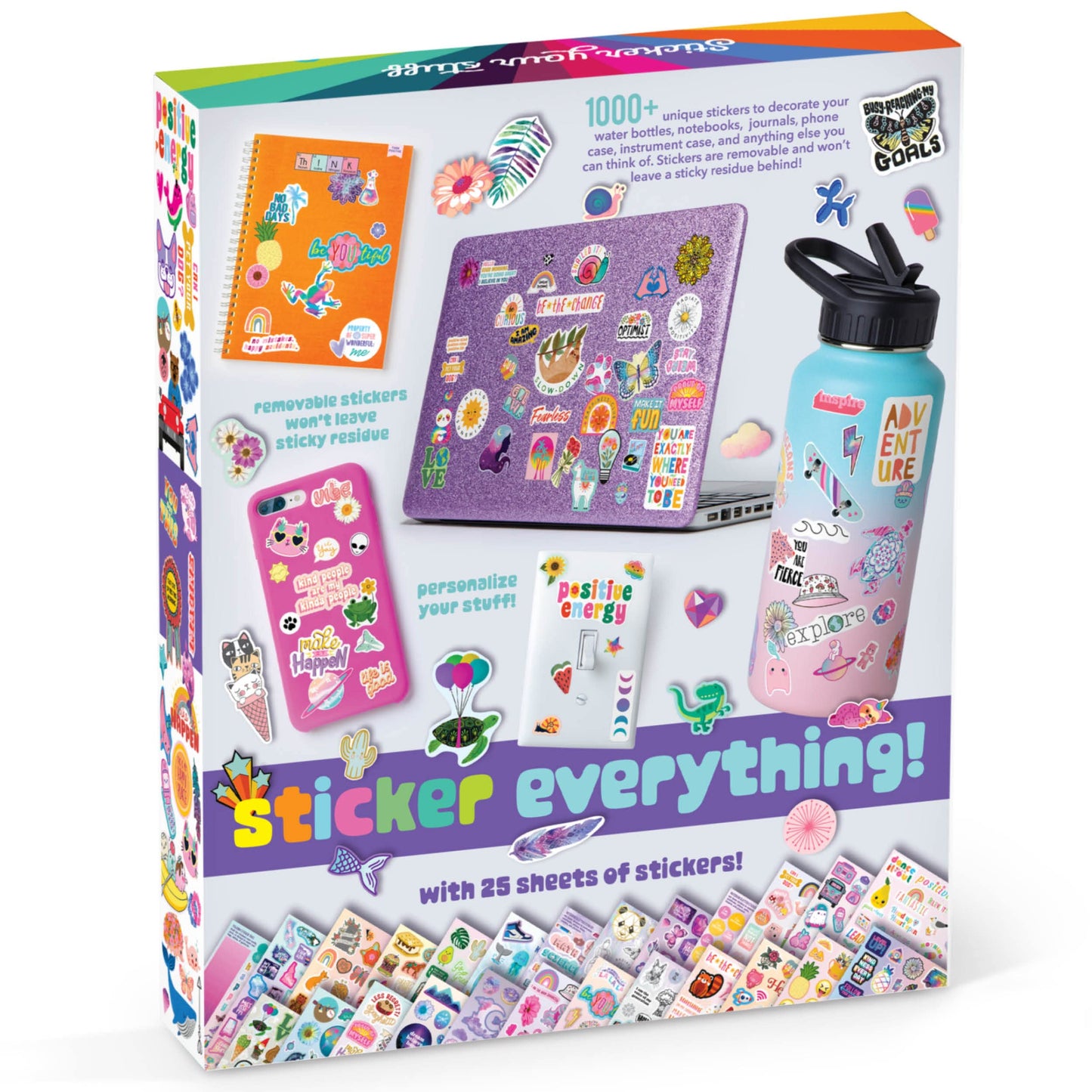 Craft-tastic - Sticker Party - Trendy VSCO Stickers - Decorate Journals, Water Bottles, Phones, and More - Stickers are Removable & Won't Leave Sticky