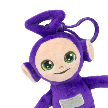 Teletubbies 4-Pack Set with Tinky Winky, Dipsy, Po, Laa Laa 4-inch Plush Clip-Ons