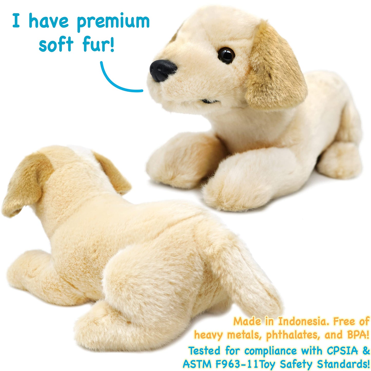 TigerHart Lorrie The Yellow Labrador - 12 Inch Stuffed Animal Plush