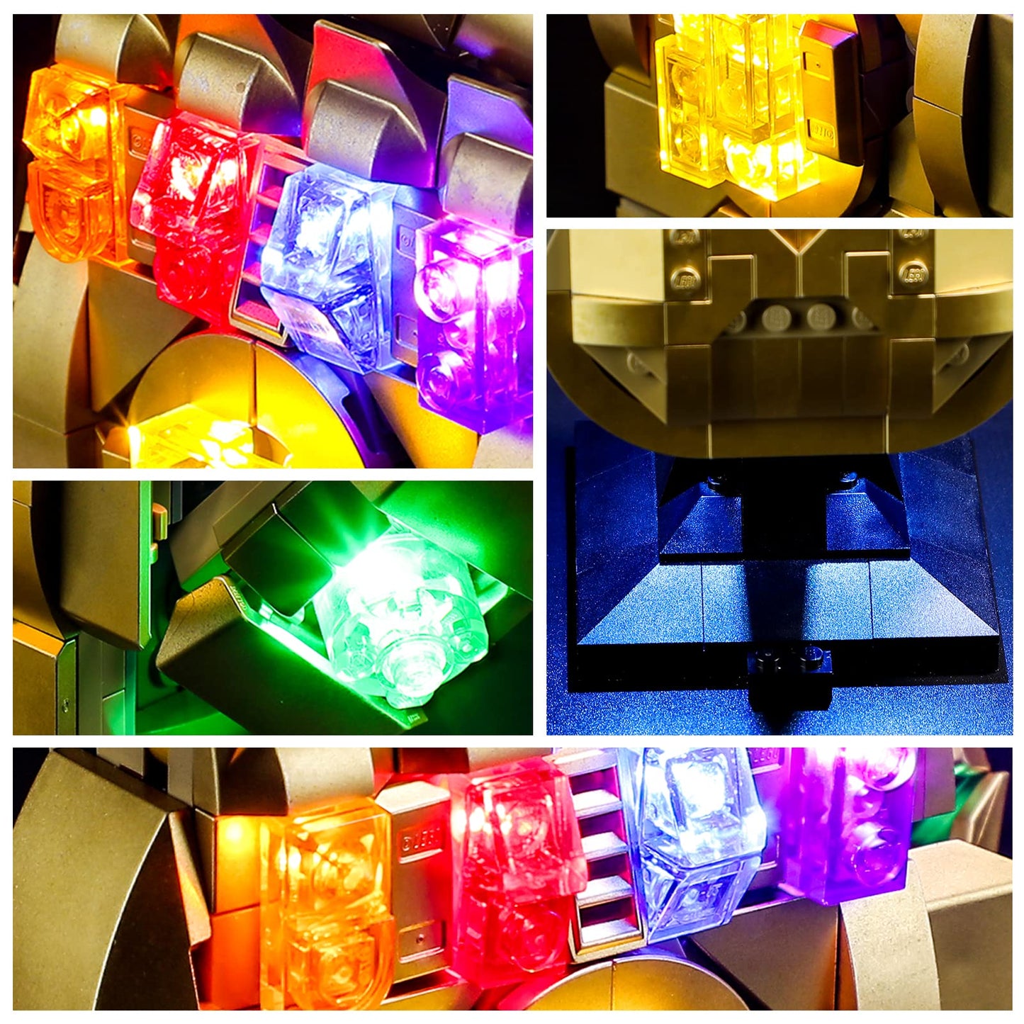 YEABRICKS LED Light for Lego-76191 Marvel Infinity Gauntlet Building Blocks Model (Lego Set NOT Included)