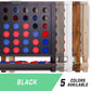 GoSports Wall Mounted Giant 4 in a Row - Jumbo Four in a Row with Coins - Black