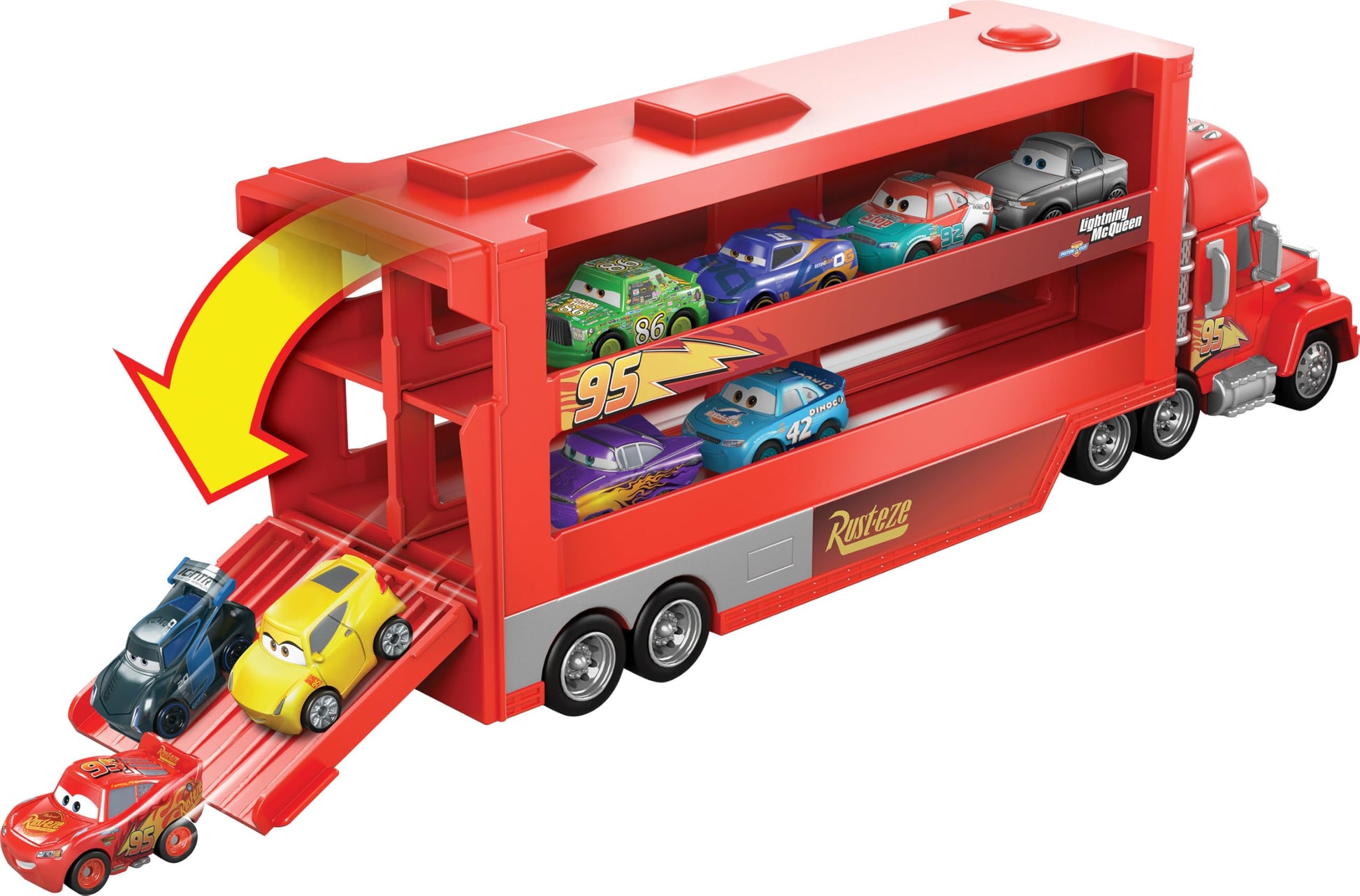 Mattel Disney and Pixar Cars Mack Mini Racers Hauler