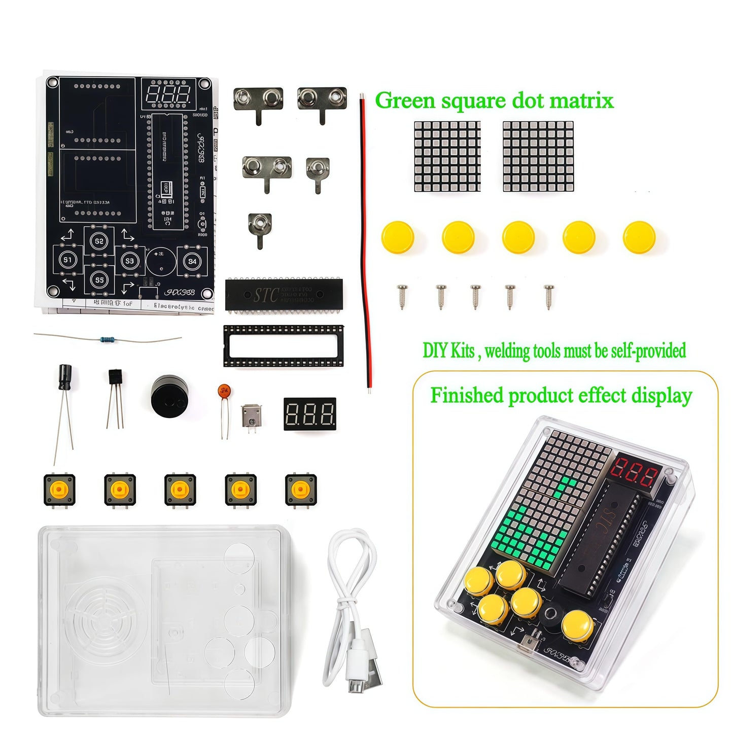 DIY Soldering Project Game Kit Electronic Practice Solder Soldering Kit