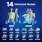 JOVA Klever Kits 36-in-1 Motor Robotic Kits, Make Your Own Kids Craft Kits Educational STEM Toys for Ages 8-13 Boys and Girls, Science Gifts for 8