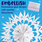 Creativity for Kids Make Your Own Snowflake Ornaments Kit | Fold & Decorate 8 Paper and Foil Snowflakes | DIY Christmas Ornament Craft for Kids