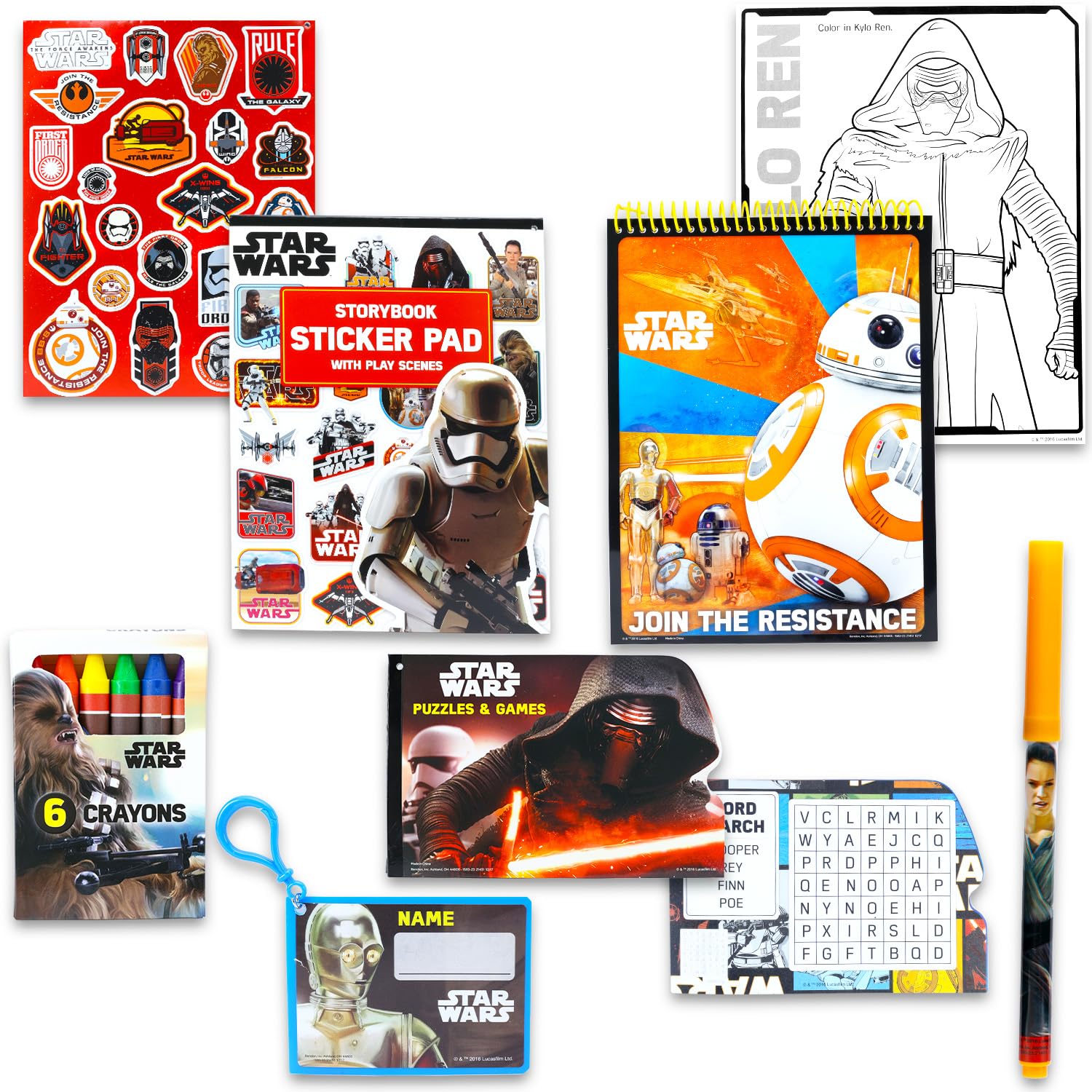 Star Wars Ultimate Activity Set - Portfolio Bundle with Coloring Books, Stickers, Games, Puzzles, Drawing and More | Star Wars Activities for Boys,