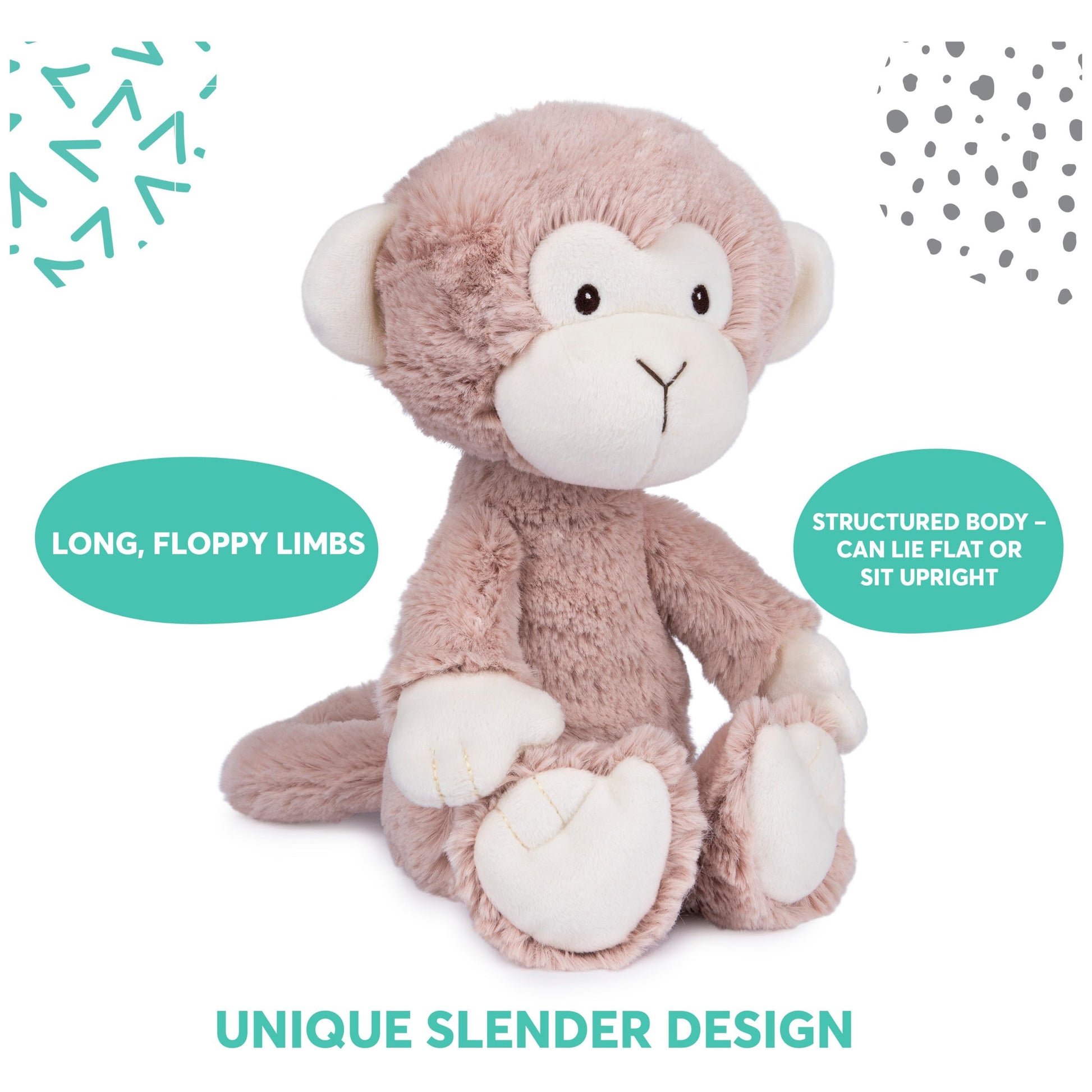 GUND Baby Lil’ Luvs Collection Micah Monkey 12" Stuffed Animal for Ages 0+
