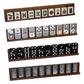Bucher&Rossini Domino Racks 4packs - Authored Design Nut Brown Tile Holders for Dominoes Set Mexican Trains Mahjoon Chickenfoot
