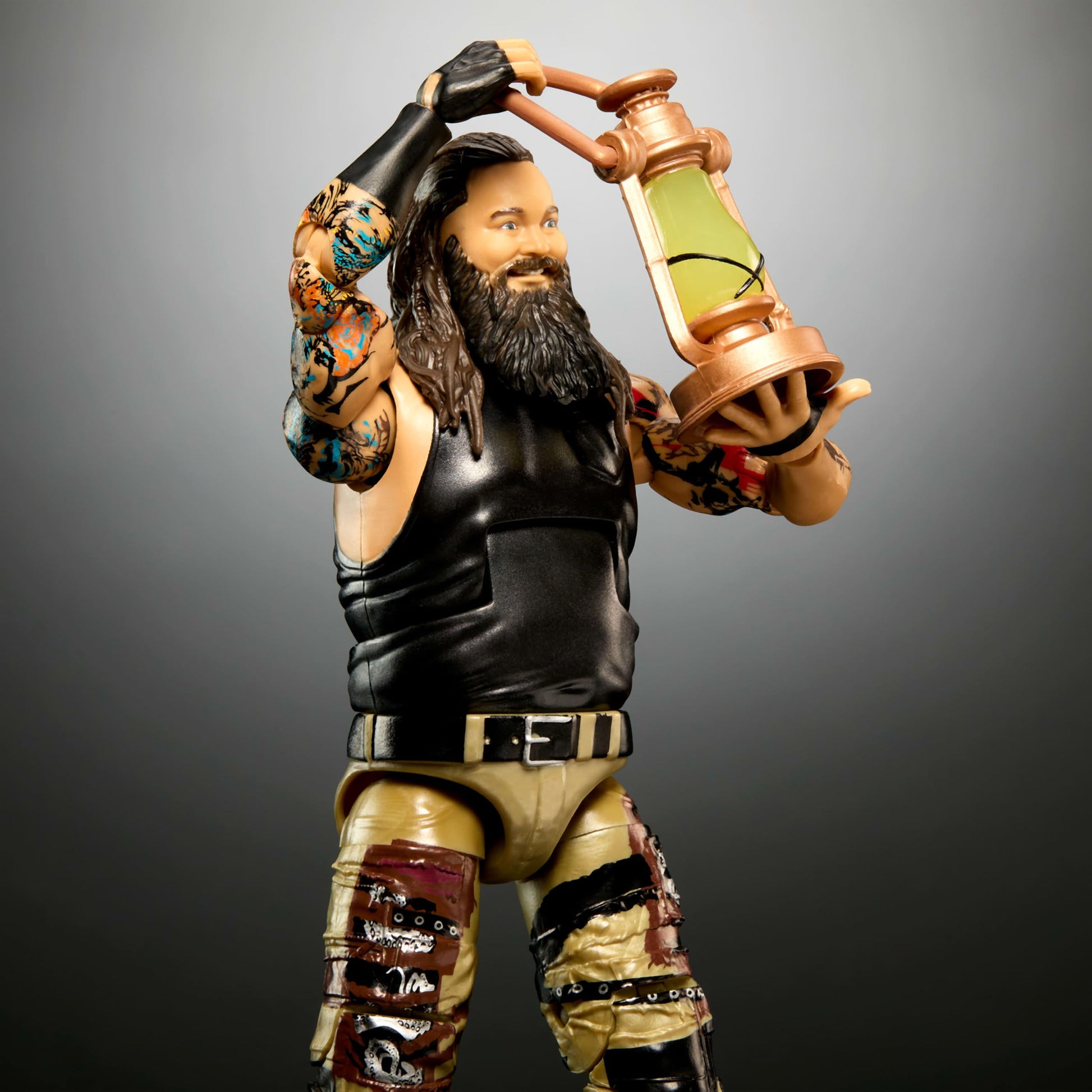 Mattel WWE Elite Action Figure & Accessories, 6-inch Collectible Bray Wyatt with 25 Articulation Points, Life-Like Look & Swappable Hands