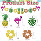 Karror 14 Pcs Tropical Hibiscus Honeycomb Table Centerpieces,Two-Sided Aloha Luau Table Toppers,Hawaiian Beach Party Decor for Summer Birthday