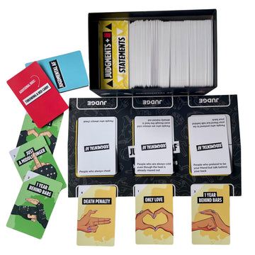 Judgemental AF Adult Party Game, Funny Social Deduction & Guessing Game, Read Your Friends, Judge People, for Game Nights, Parties, Ages 16+, for 2-8