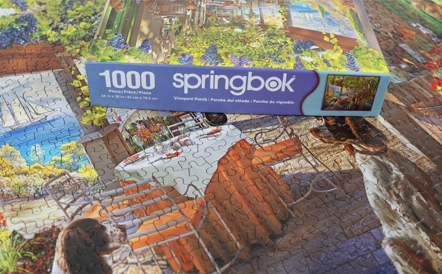 Springbok Vineyard Porch 1000 Piece Jigsaw Puzzle for Adults