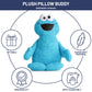 Jay Franco Sesame Street Plush Pillow Buddy - Soft Plushie Stuffed Pillow, 20 Inches, Blue - Cookie Monster