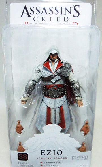 Assassins Creed Ezio Ivory Hooded 7" Action Figure Series 2