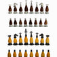 StonKraft Brass Wooden Chess Pieces Pawns Chessmen Figure Figurine Pieces Coins (3.5" King)