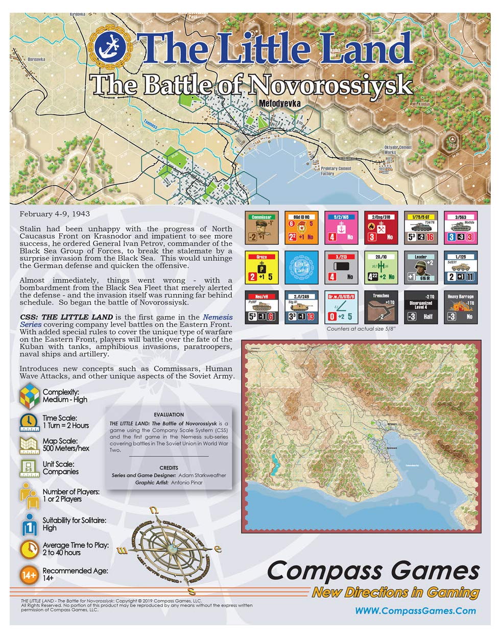 Compass Games The Little Land: The Battle for Novorossiysk
