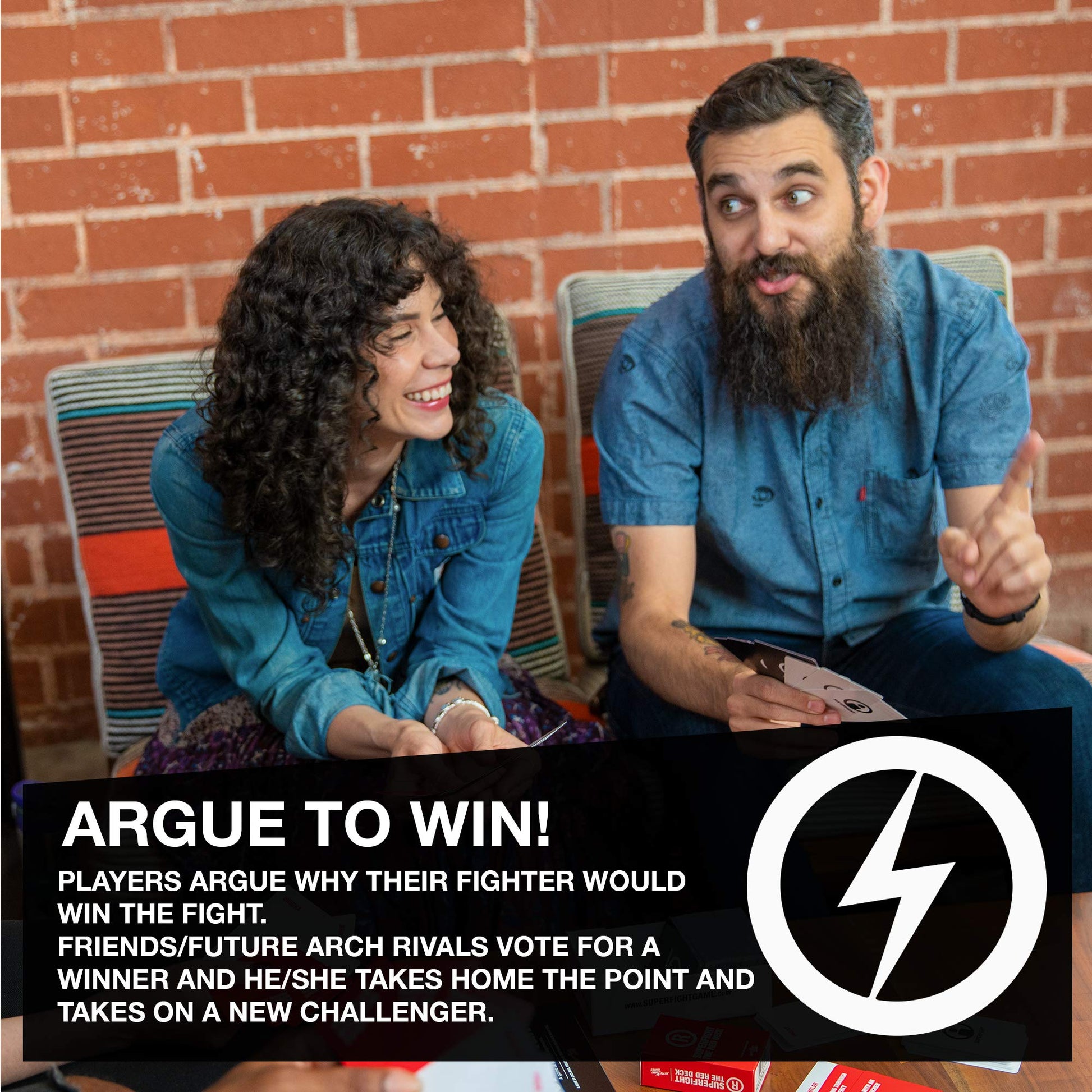 Skybound Superfight Red Deck: 100 Horribly Offensive Cards for the Game of Absurd Arguments, Hilarious Expansion Deck for Adults, 3 or More Players