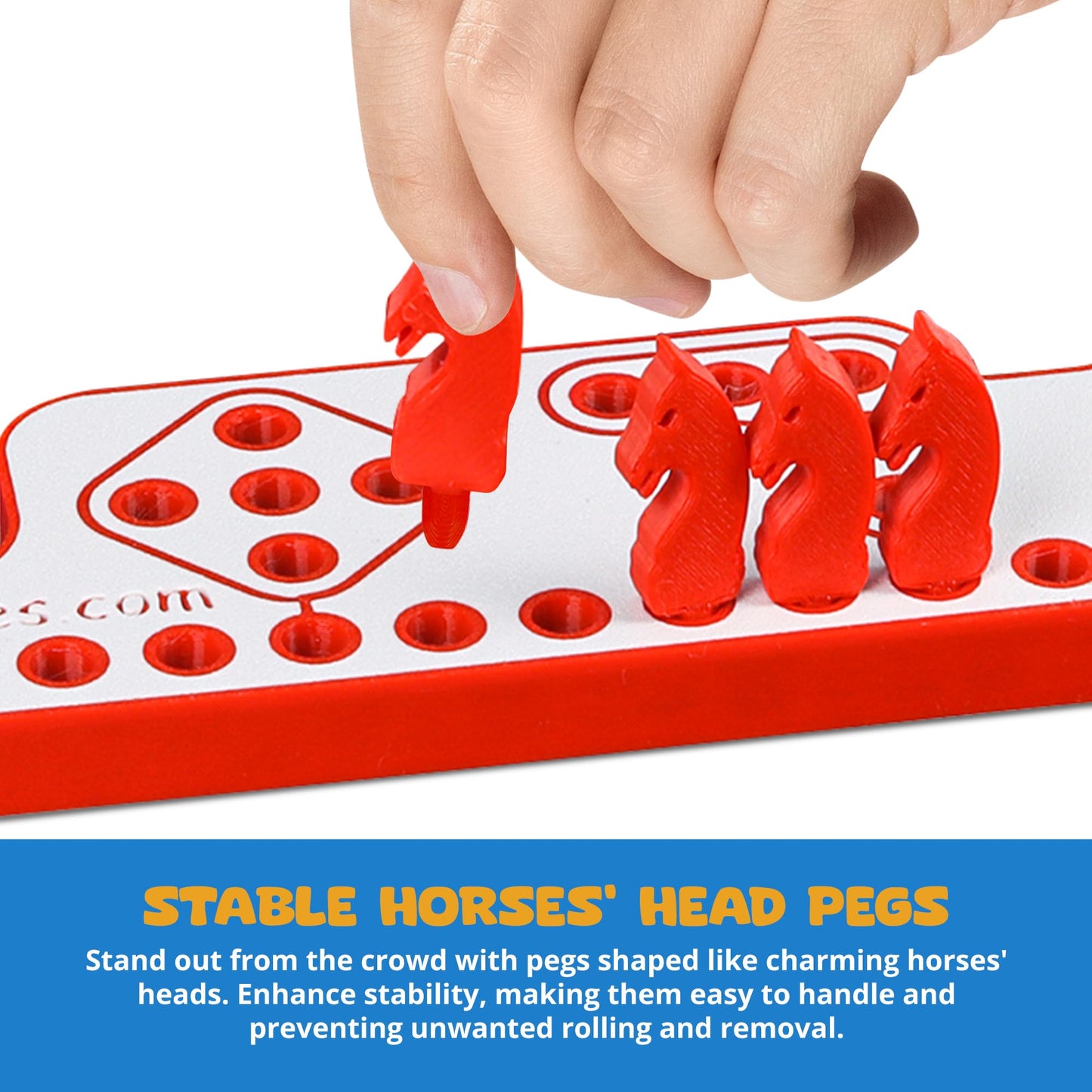 GAMES BY 3D Pegs and Jokers Board Game - Strategic, Fun, Engaging, and Portable - Play with Family and Friends - Easy to Learn - Travel-Friendly