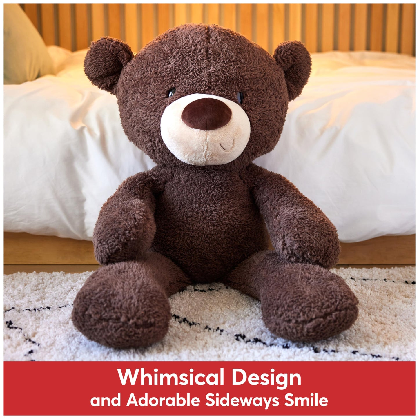GUND Fuzzy 12-Inch Brown Teddy Bear Plush Toy for Ages 0+