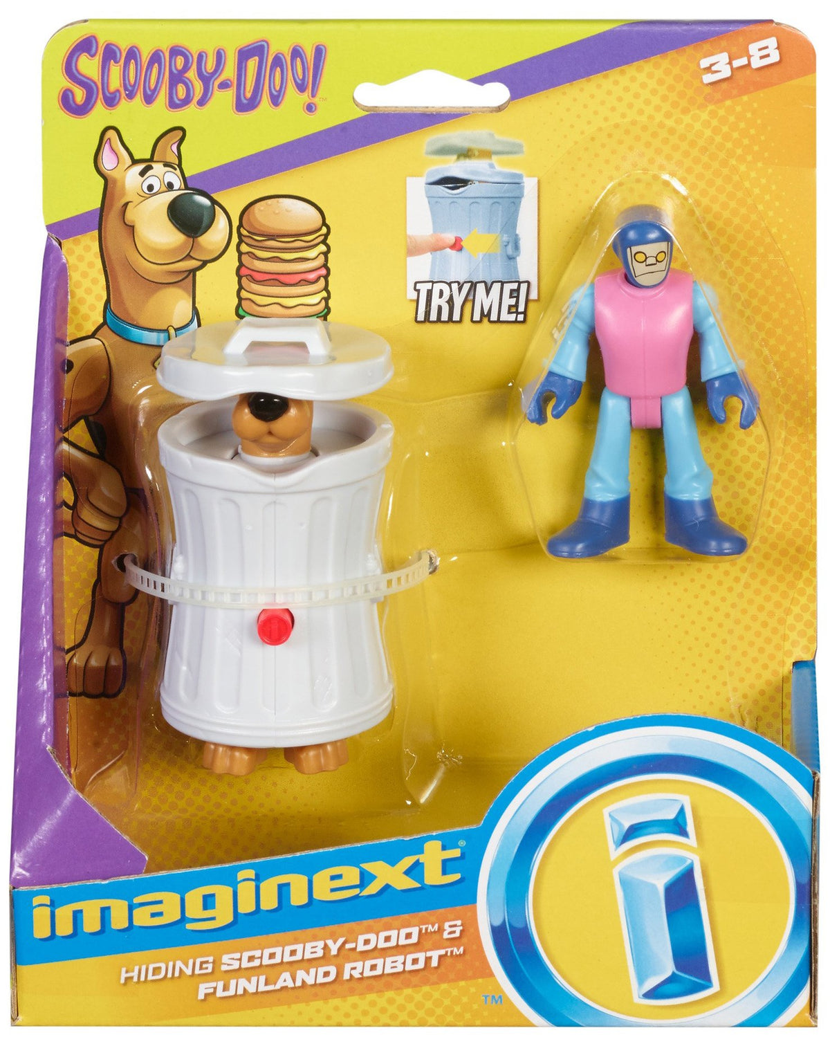 Fisher-Price Imaginext Scooby-Doo Hiding Scooby & Funland Robot - Figures, Multi Color